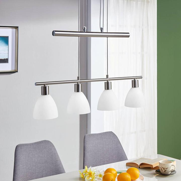 Image du produit Lindby Simeon Lampe à suspendre Blanc/Nickel (E14)
