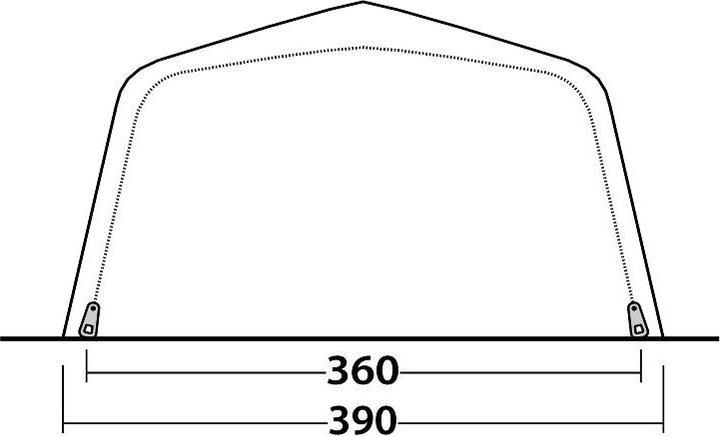 Actual product image Outwell Roseville 6SA (Tunnel tent, 34.50 kg, 6 persons)