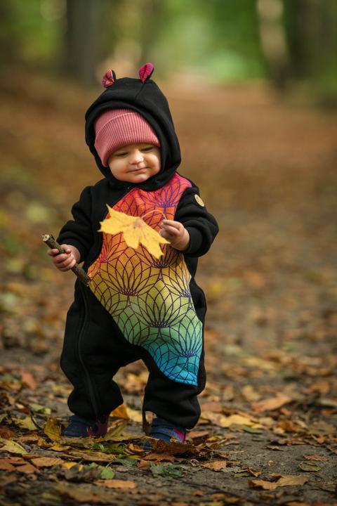 Produktbild Lennylamb Bear Romper - Rainbow Lotus (68)
