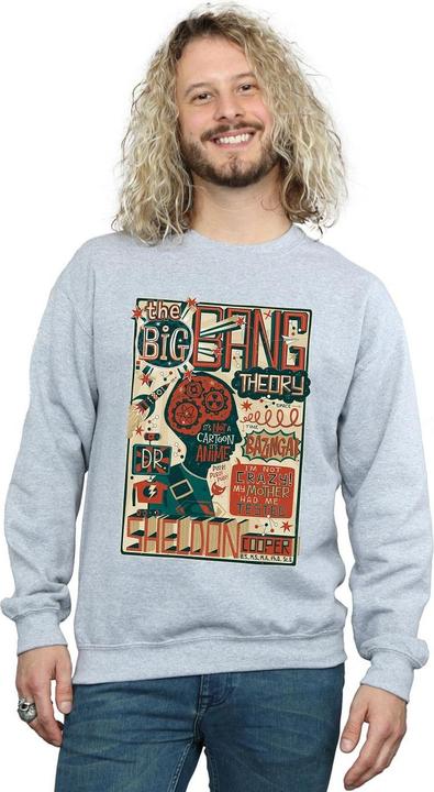 Image du produit Big Bang Theory Mens Infographic Poster Cotton Sweatshirt (XL)