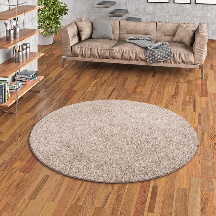 Produktbild Snapstyle Hochflor Velours Teppich Mona (Ø 100 cm)