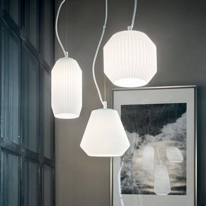 Actual product image Ideal lux ORIGAMI pendant light E27 triple ⌀400mm dimmable white 198095 (E27)