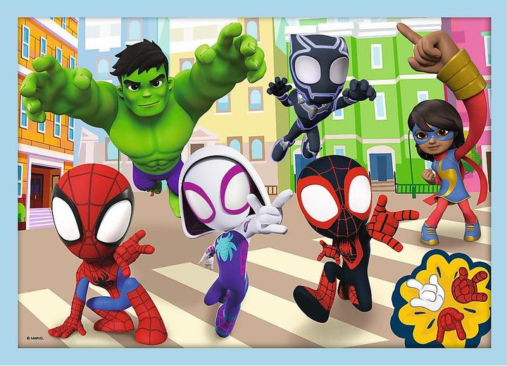 Produktbild Trefl 4 in 1 Puzzle - Marvel Spidey (71 Teile)