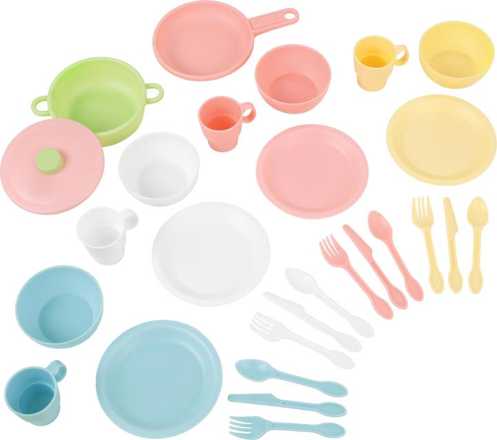 Produktbild KidKraft 27-teiliges pastelfarbenes Koch-Set
