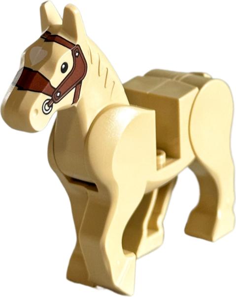 Produktbild LEGO Pferd Beige Ritter Figuren Minifiguren - 10352c01pb07 NEU! Menge 1x (10352)