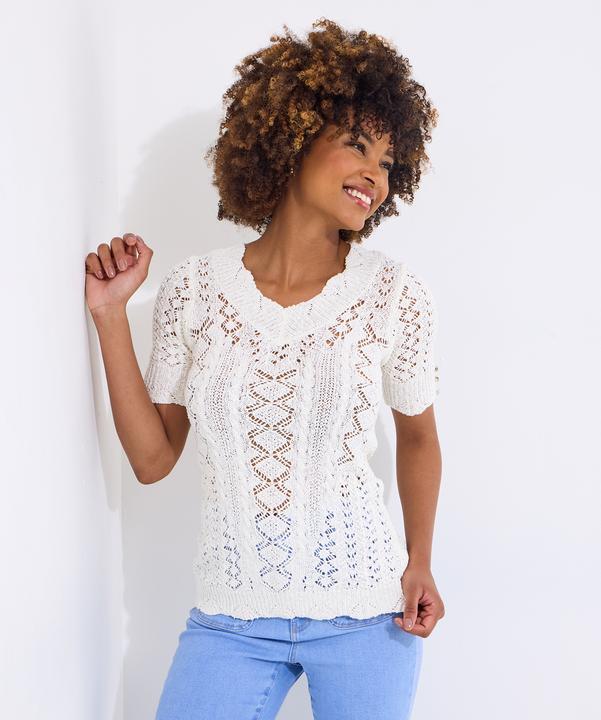 Image du produit Joe Browns Short Sleeve Patterned Jumper (40)