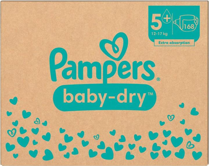 Immagine prodotto Pampers Baby-Dry (Dimensione 5, Pacco mensile, 168 Pezzo/i)