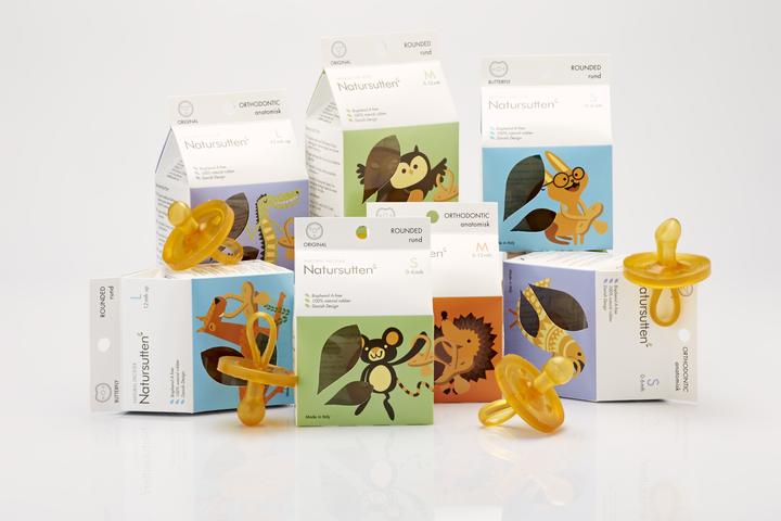 Immagine prodotto Natursutten Ciuccio organico con scudo rotondo e mascella S 0-6 mesi (1 x, fino a 6 M.)