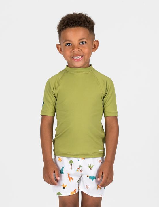 Image du produit Nabaiji Tee shirt anti UV manches courtes Bébé - Kaki (86, 85 C)