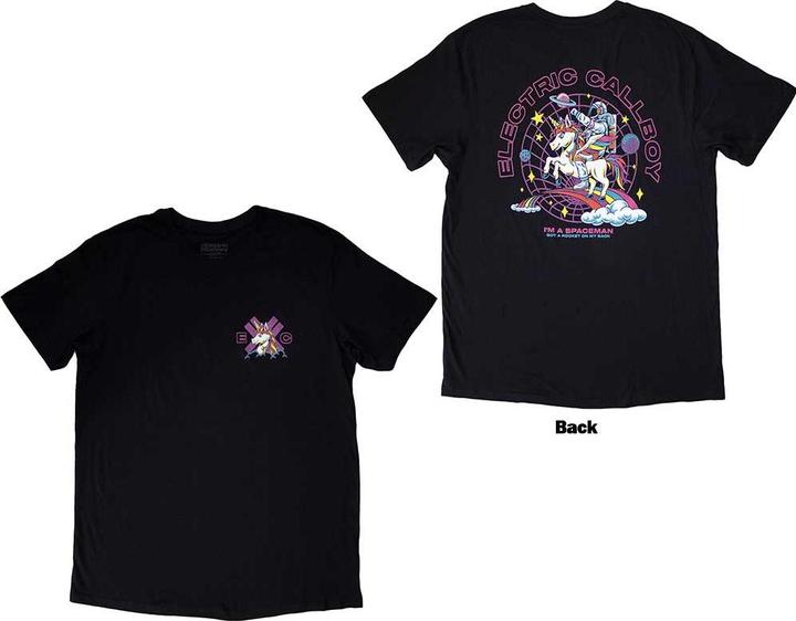 Actual product image Electric Callboy Spaceman Unicorn Back Print (XXL)