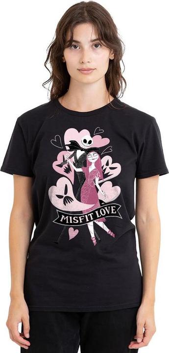 Produktbild The Nightmare Before Christmas Misfit Love TShirt Valentinstag (L)