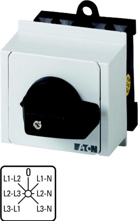 Actual product image Eaton Voltmeter changeover switch, T0, 20 A, 12759