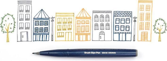 Produktbild Pentel Sign Pen (Stahlblau, 1 x)