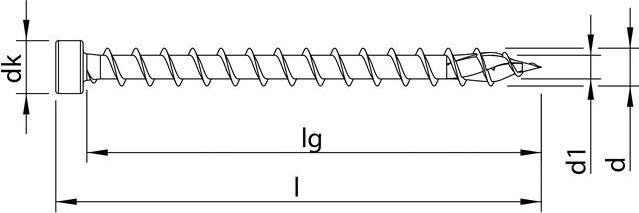Produktbild Heco TOPIX-plus 8,0 x 160, Zylinderkopf, T-Drive, VG, A3K (100 Schrauben pro Stück)