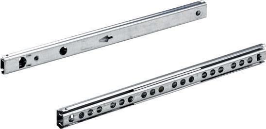 Produktbild Hettich Schubladenschiene Teilauszug 220-355 mm verzinkt 9136679 2 Stück