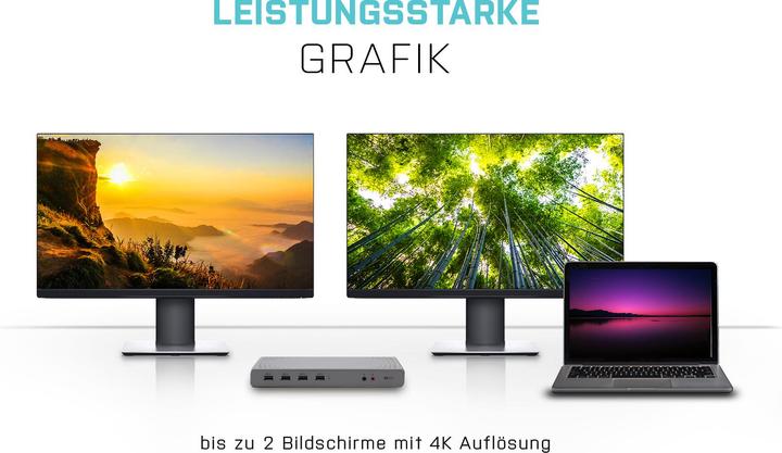 Actual product image i-tec USB 3.0 / USB-C Dual 4K Dock (USB-C, 6 Ports)