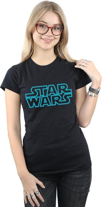 Immagine prodotto Star Wars Neon Sign Logo Maglietta Donna (S)