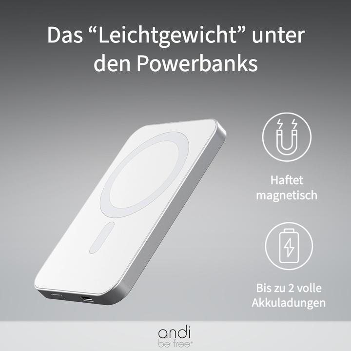 Magnetische RCS powerbank 5000 mAh - Yipp & Co