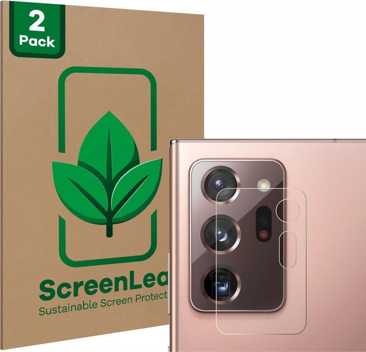 Produktbild ScreenLeaf Schutzfolie nachhaltiger Displayschutz Displayschutzfolie Folie Klar Transparent (2 Stück, Samsung Galaxy Note 20 Ultra 5G)