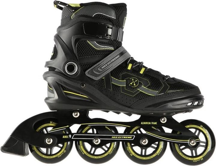 Productafbeelding Nils NA9157 zwart-geel maat 43 INLINE SKATES (43)