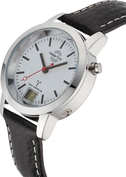 Immagine prodotto Master Time MTLA-10593-21L Orologio Radio Basic Station Donna 34 mm (Lunetta girevole, Orologio da polso analogico, Orologio radiocontrollato, 34 mm)