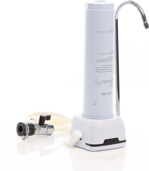 Actual product image Naturewater NW-1-CTO Activated Carbon Block with Water Tap, Desktop Filtering Device with Water Cock
