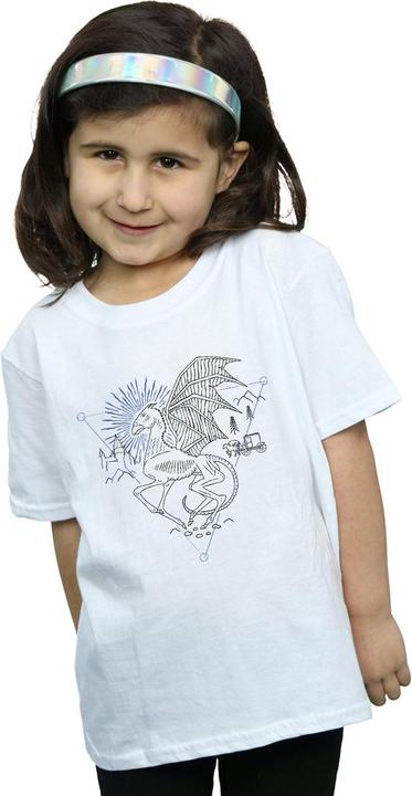 Immagine prodotto Thestral Line Art Maglietta Ragazze (140, 146)