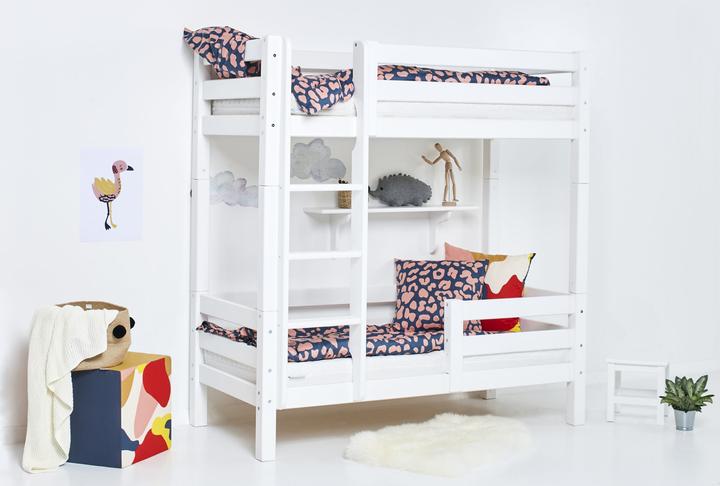 Immagine prodotto Hoppekids Letto a castello a soppalco ECO Luxury in 70 x 160 cm con protezione anticaduta e scala dritta (70 x 160 cm)