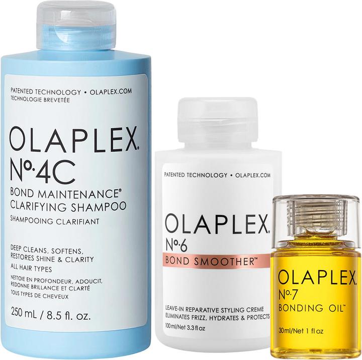 Immagine prodotto Olaplex Set Protect & Shine Shampoo n. 4C + Leave In n. 6 + Olio per capelli n. 7 (Set per la cura dei capelli)