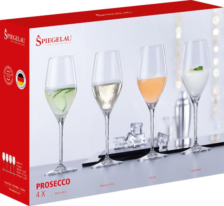 Immagine prodotto Spiegelau Calici da Prosecco (27 cl, 4 Occhiali, Bicchieri da champagne)