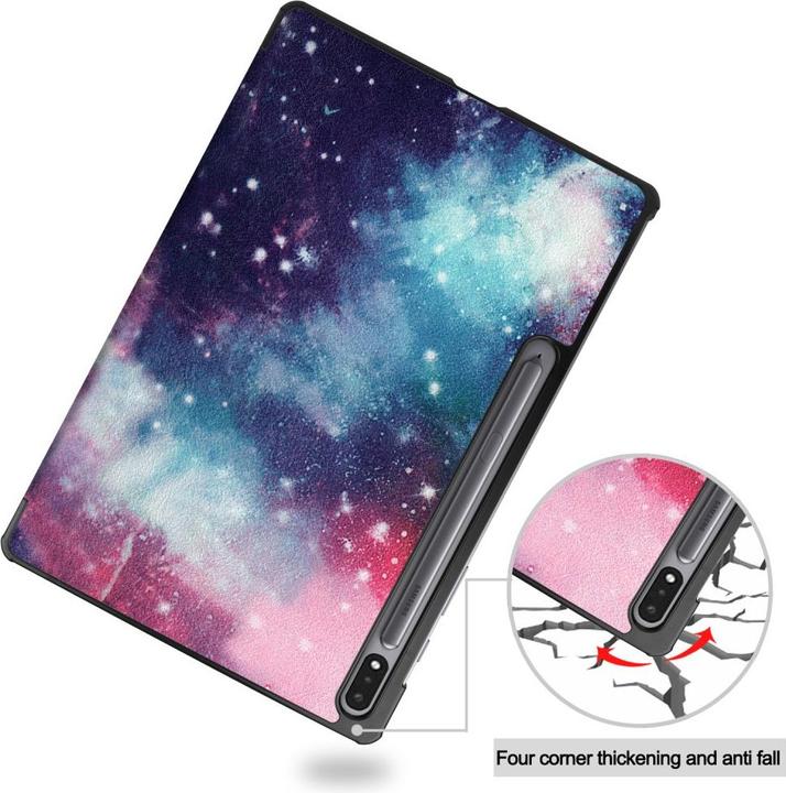 Produktbild Cover-Discount Galaxy Tab S7+ (12.4) - Tri-fold Smart Case Universum (Galaxy Tab S7 FE)
