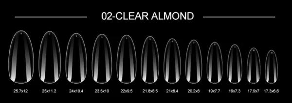 Actual product image Canni Nail Tip (Artificial nails, Clear)