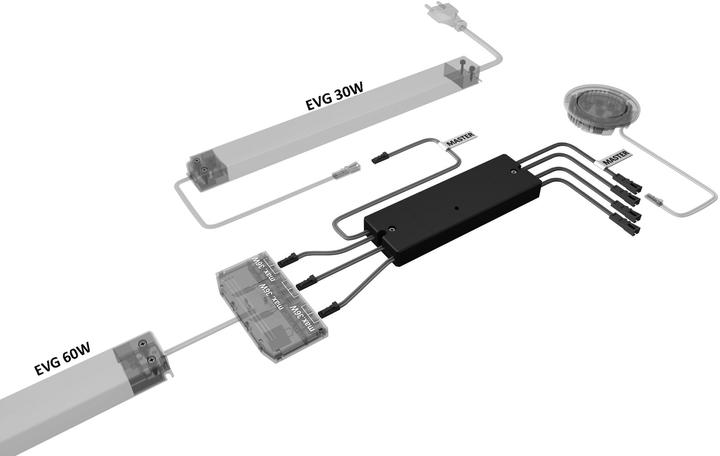 Actual product image Halemeier 4-Channel Wireless Switch/Dimmer 4-Mitter Smart Set