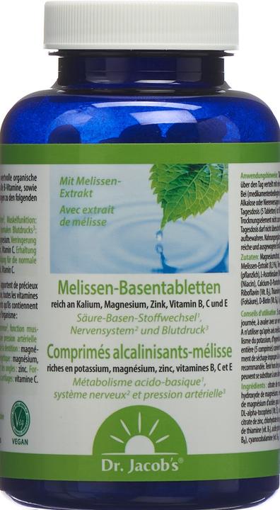 Produktbild Dr. Jacob's Melissen-Basentabletten Tabl (250 Stück, Pulver, 297 g)