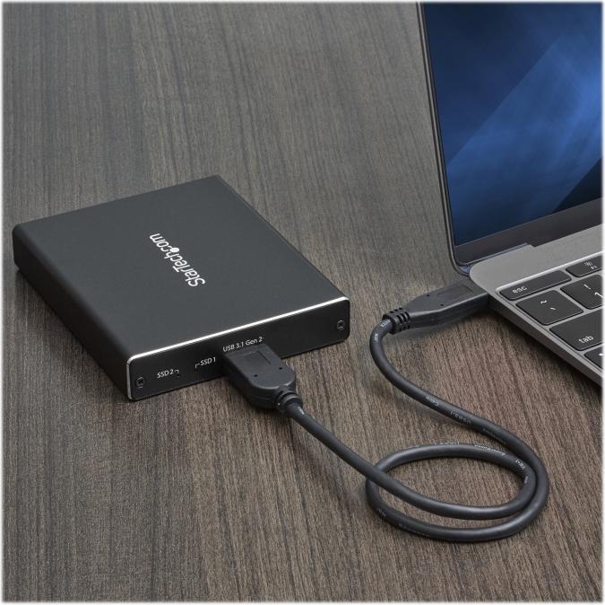 Produktbild StarTech HDD Drive Enclosure Dual-Slot (M.2 2230, M.2 2260, M.2 2242, M.2)