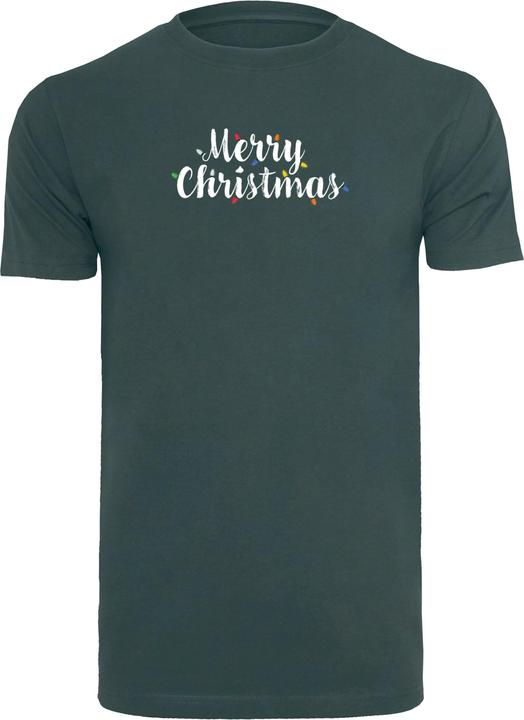 Merchcode Merry Christmas Lights T-Shirt Round Neck - 111717