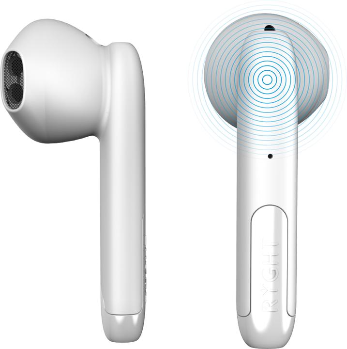 Actual product image Ryght NEMESIS+ Bluetooth® HiFi In Ear Headphone In Ear Headset, Volume Control, Touch Control (22 h, Wireless)