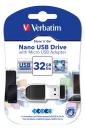 Produktbild Verbatim Nano inkl. OTG Adaptor (32 GB, USB-A)