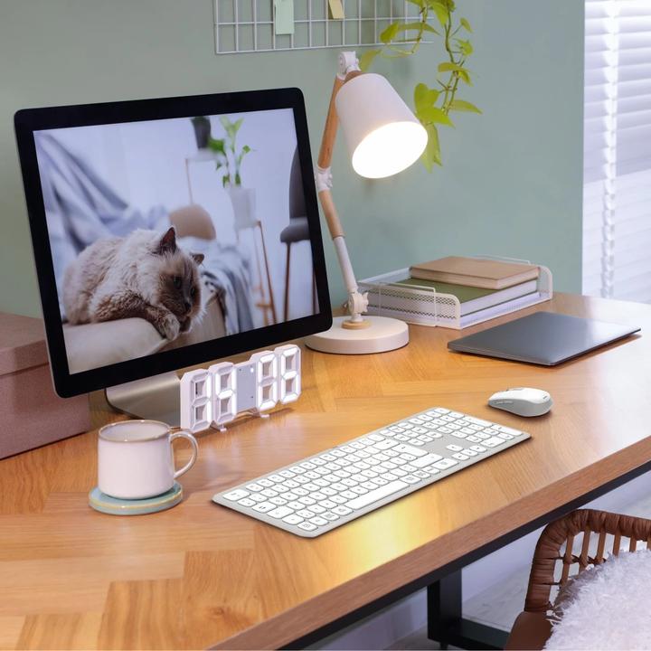 Immagine prodotto Hama WK-550 Set tastiera e mouse wireless bianco (DE, Senza fili)