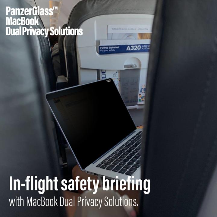 Produktbild PanzerGlass MacBook Pro Displayschutz + DualPrivacy magnetisch (15.40", 16 : 10)
