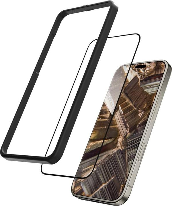Actual product image MagEasy Vetro armoured glass (1 Piece, Apple iPhone 16 Pro)