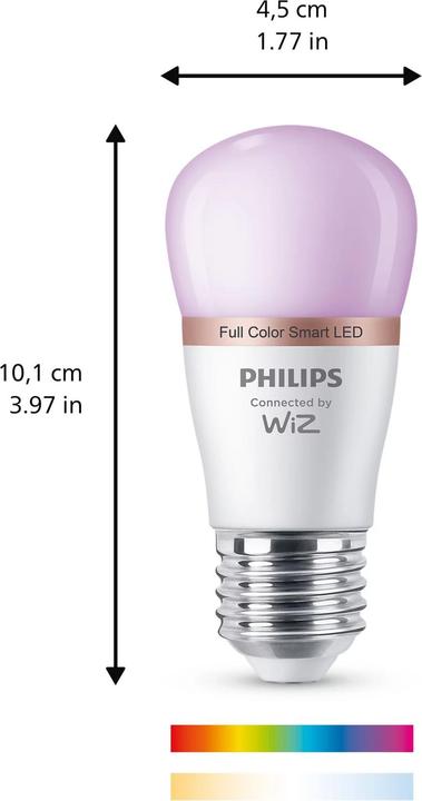 Produktbild Philips PHI WFB 40W P45 E27 922-65 RGB 1PF/6 (E27, 4.90 W, 470 lm, 1 x, F)
