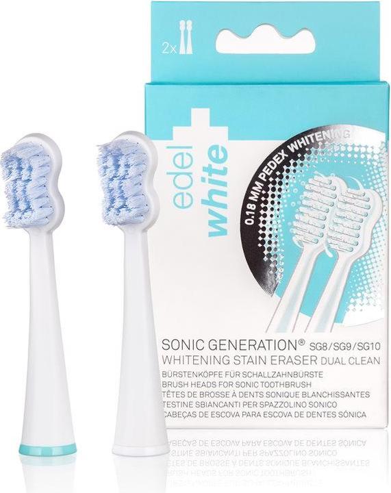 Actual product image Edel + White Sonic Generation 8 WINNER replacement brush heads: Whitening (2 x)