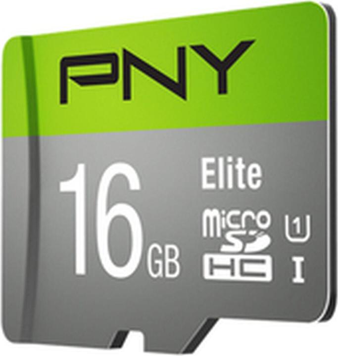 Produktbild PNY microSDHC-Karte Elite UHS-I U1 16 GB (16 GB, microSDHC, U1, UHS-I)