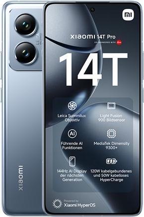 Immagine prodotto Xiaomi 14T Pro 12/1TB 5G blu UE (1000 GB, Blu Titano, Doppia SIM, 5G)