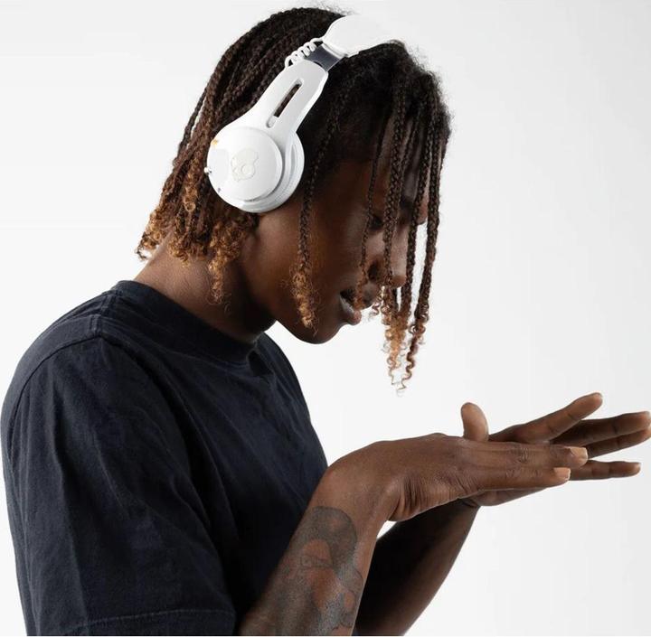 Image du produit Skullcandy Icon Anc sans fil sur oreille Bone/Orange (ANC, 60 h, Sans fil)