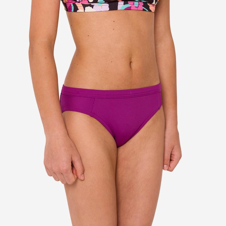 Produktbild Olaian Bikini-Hose Surfen Mädchen geblümt Alma Hao violett (140)