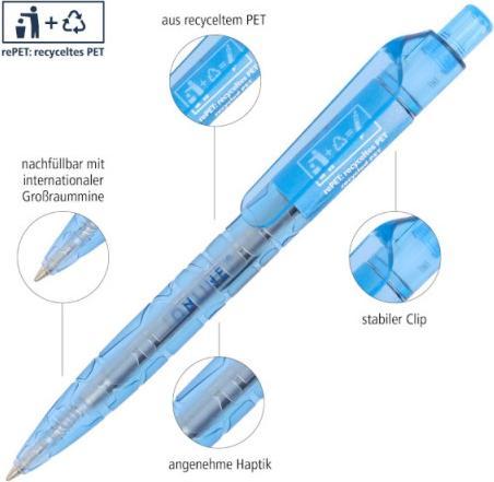Image du produit Online Stylo à bille 2nd Life 21007/6D bleu (Bleu, 6 x)
