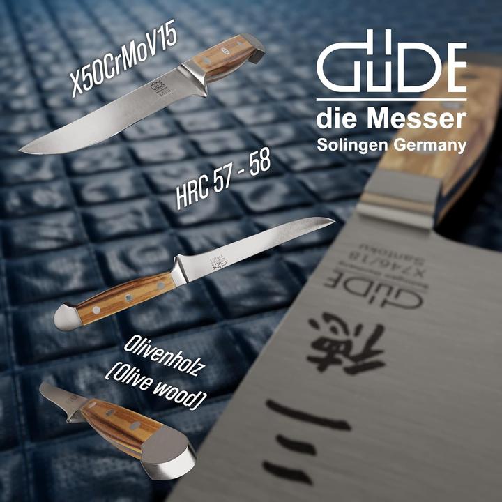 Produktbild Güde Solingen Alpha Ausbeinmesser flex. Olive 13 cm (13 cm)