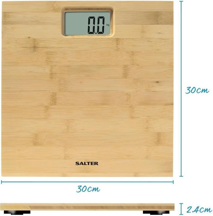 Actual product image Salter 9086 WD3R Bamboo Electronic bathroom scales (150 kg)
